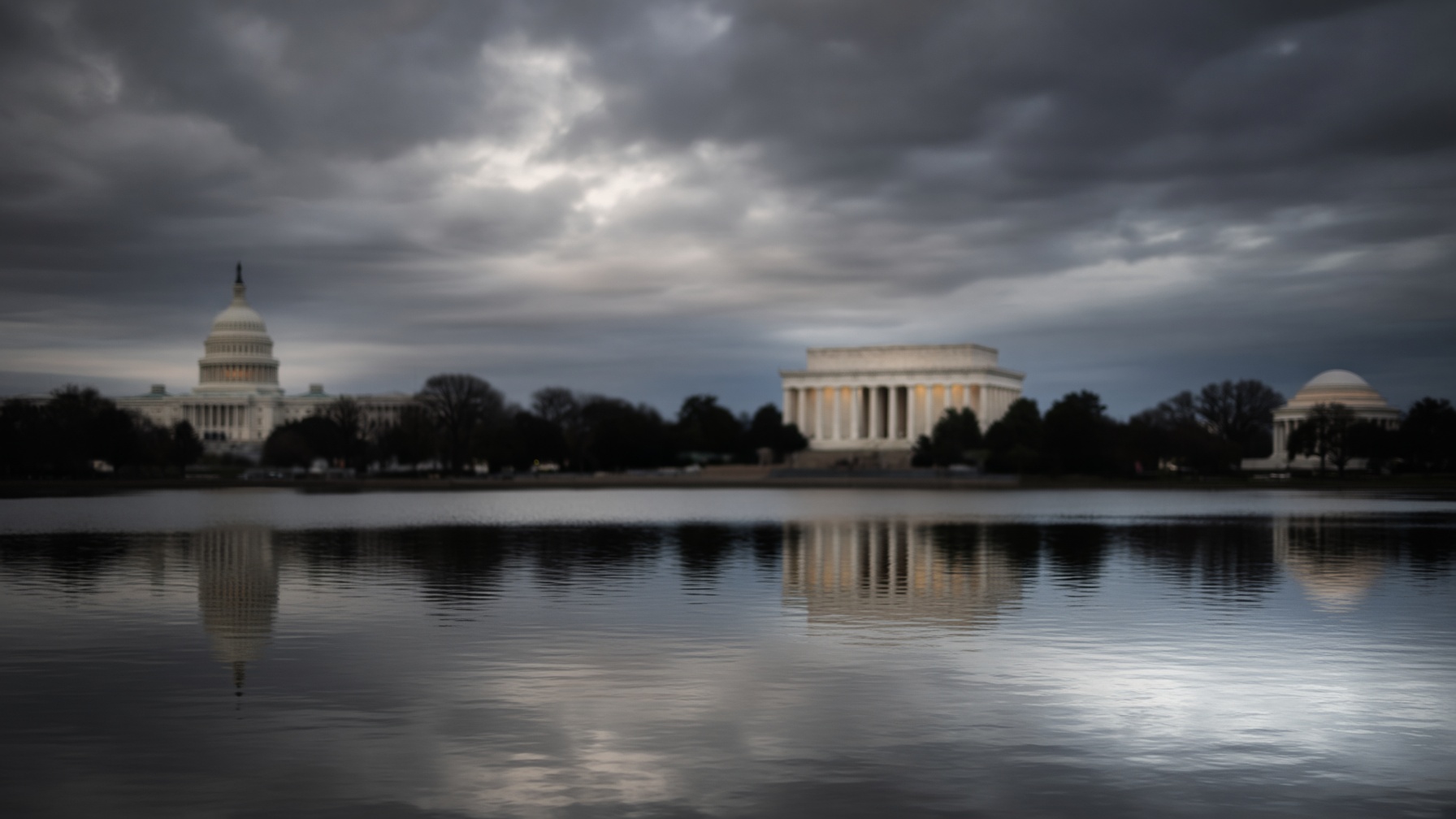 Dusk over the Tidal Basin in Washington, D.C.